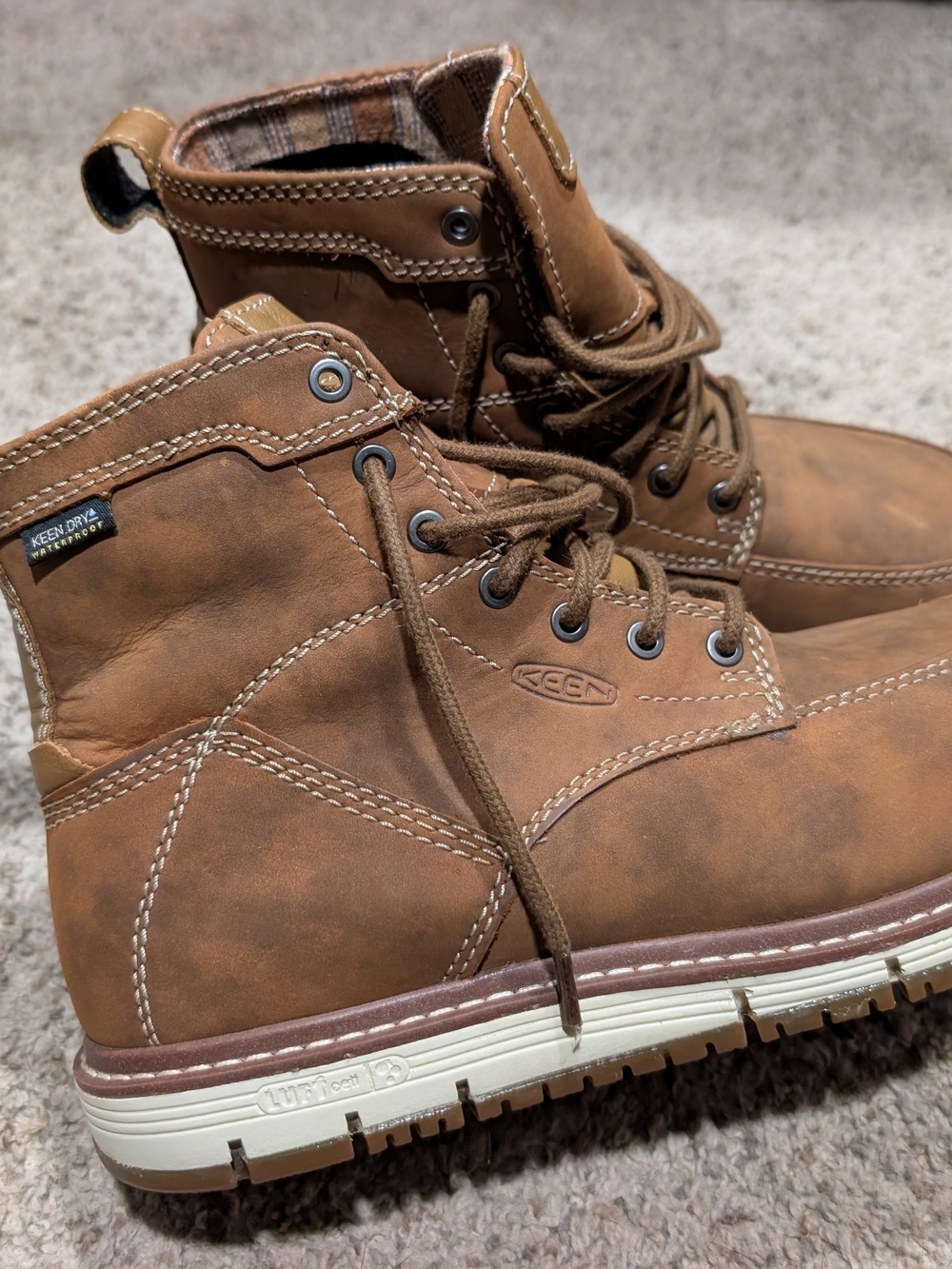 KEEN Women's Waterproof Steel/Safety Toe Work Boots